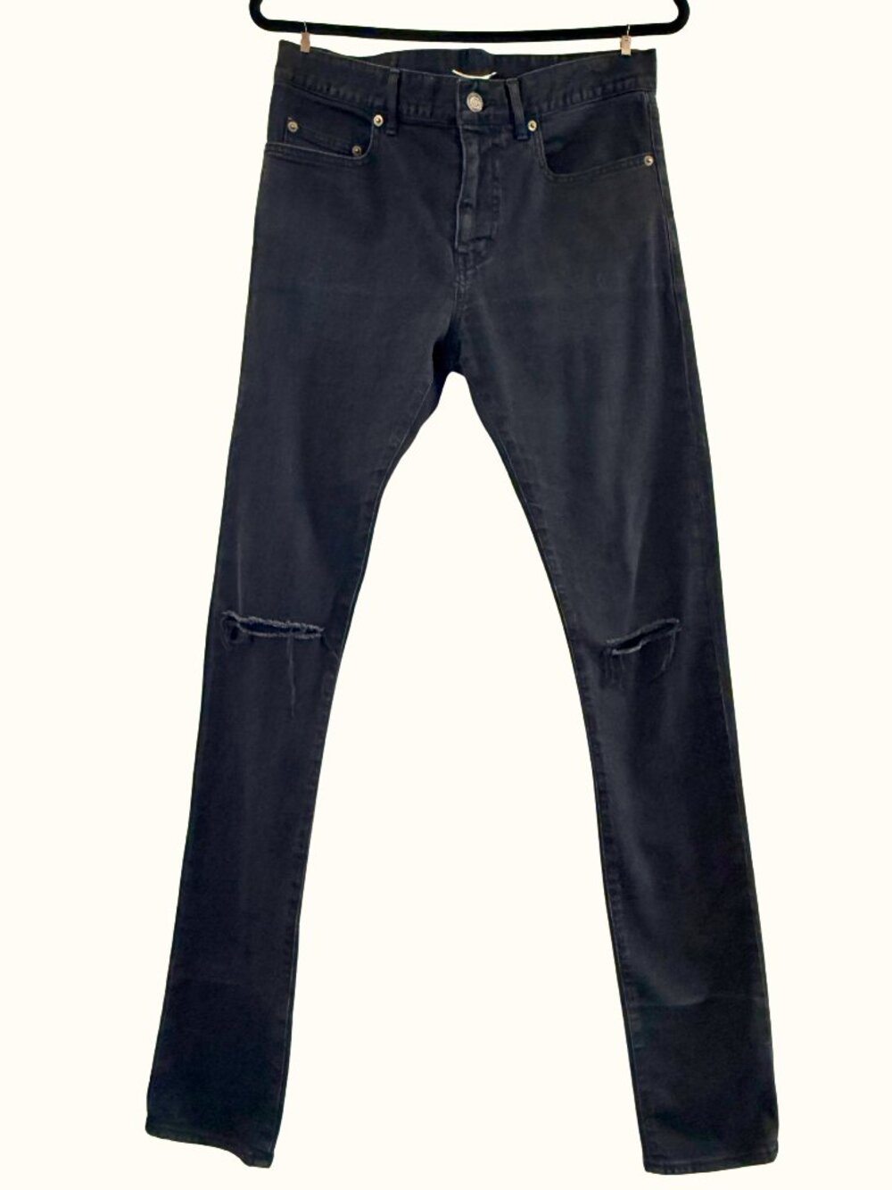 Saint Laurent Distressed Skinny Jeans D02 M/SK-LW– Size 30